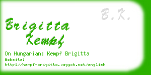 brigitta kempf business card